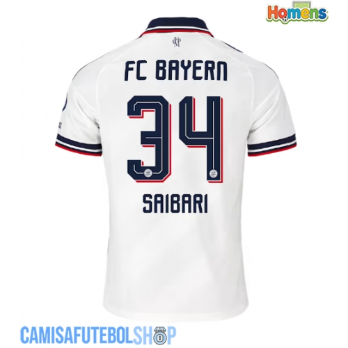 Camisa de time de futebol Bayern Munich Ismael Saibari #34 Replicas 2º Equipamento 2026-27 Manga Curta